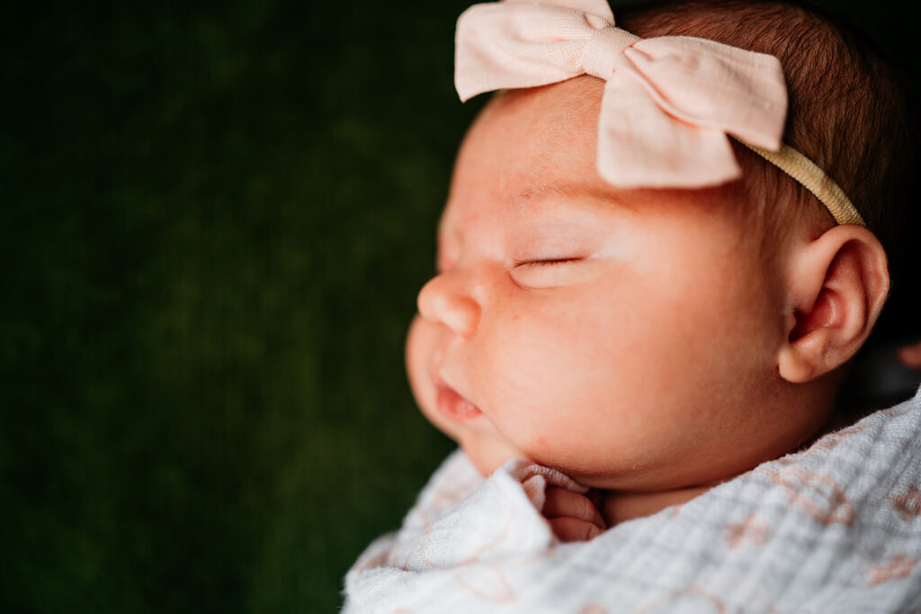 Natural light means catching all the details of your newborn.